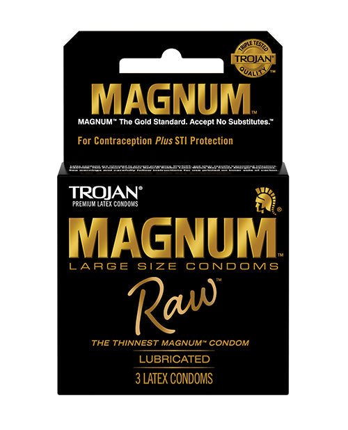 The Soft Hum Trojan Magnum Raw Condoms - Pack of 3