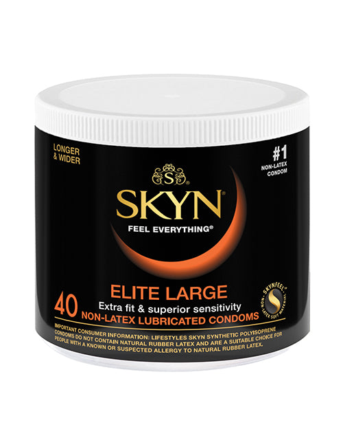 The Soft Hum Lifestyles SKYN Elite Large Condoms - Bowl of 40