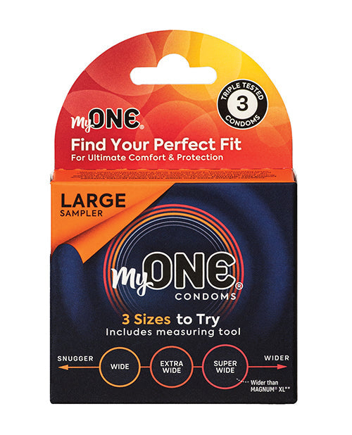 The Soft Hum My One Large Sampler Condoms - Pack of 3