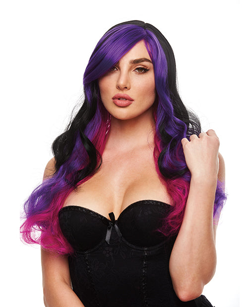 The Soft Hum Pleasure Wigs Brandi - Black/Purple