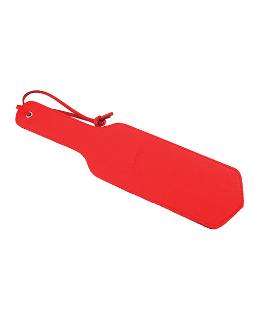 The Soft Hum Rouge Fetish Play Vegan Leather Paddle - Red