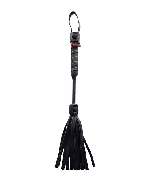 The Soft Hum Rouge Mini Leather Flogger - Black