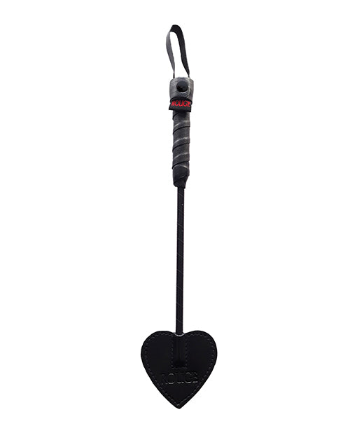 The Soft Hum Rouge Mini Leather Spade Paddle - Black