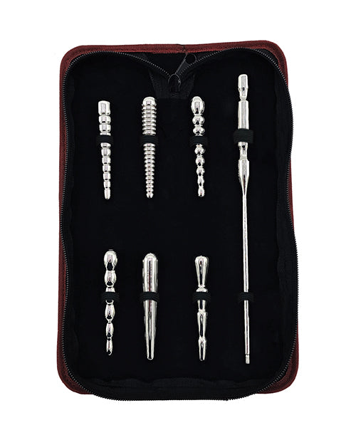 The Soft Hum Rouge Stainless Steel Penis Plug Set of 6 - Silver