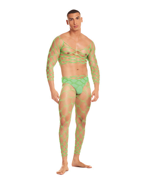 The Soft Hum Rainbow Party Future Mode 3 pc Set - Green L/XL