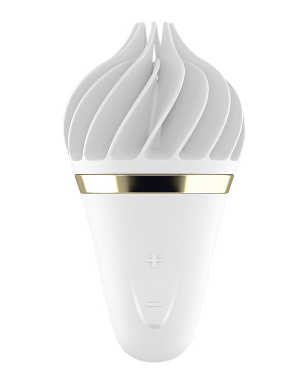 The Soft Hum Satisfyer Sweet Treat - White/Gold