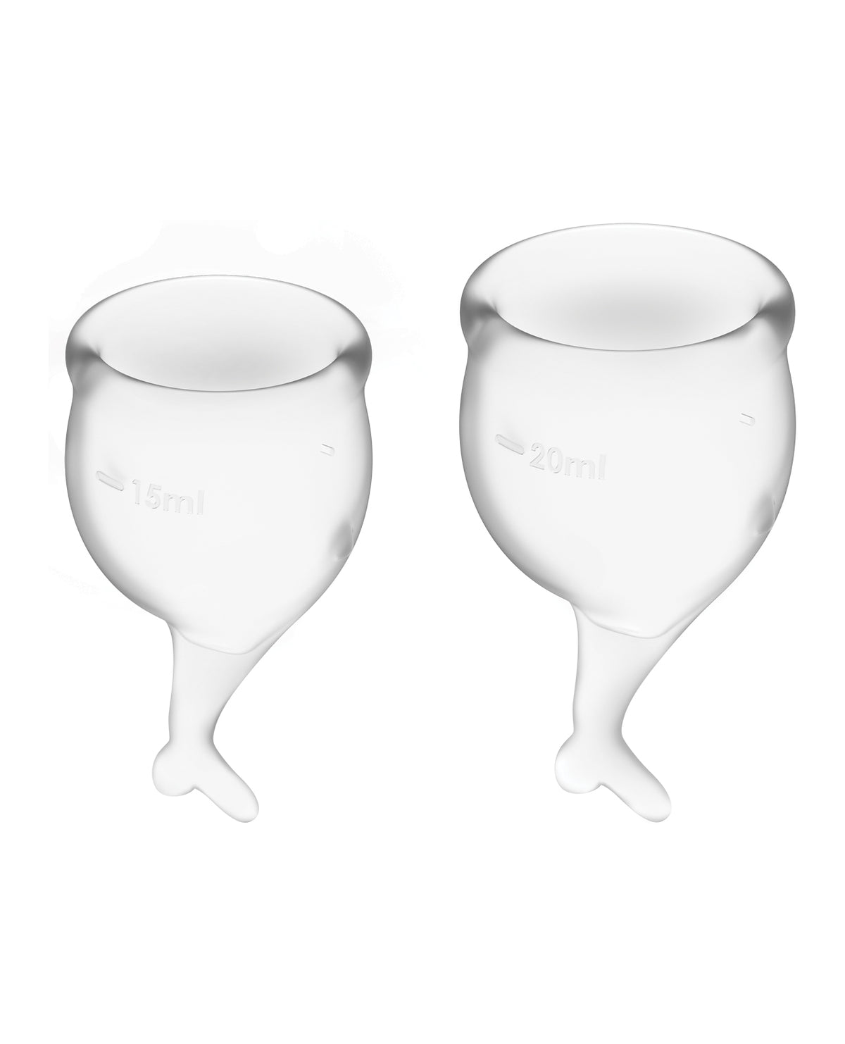 The Soft Hum Satisfyer Feel Secure Menstrual Cup - Transparent