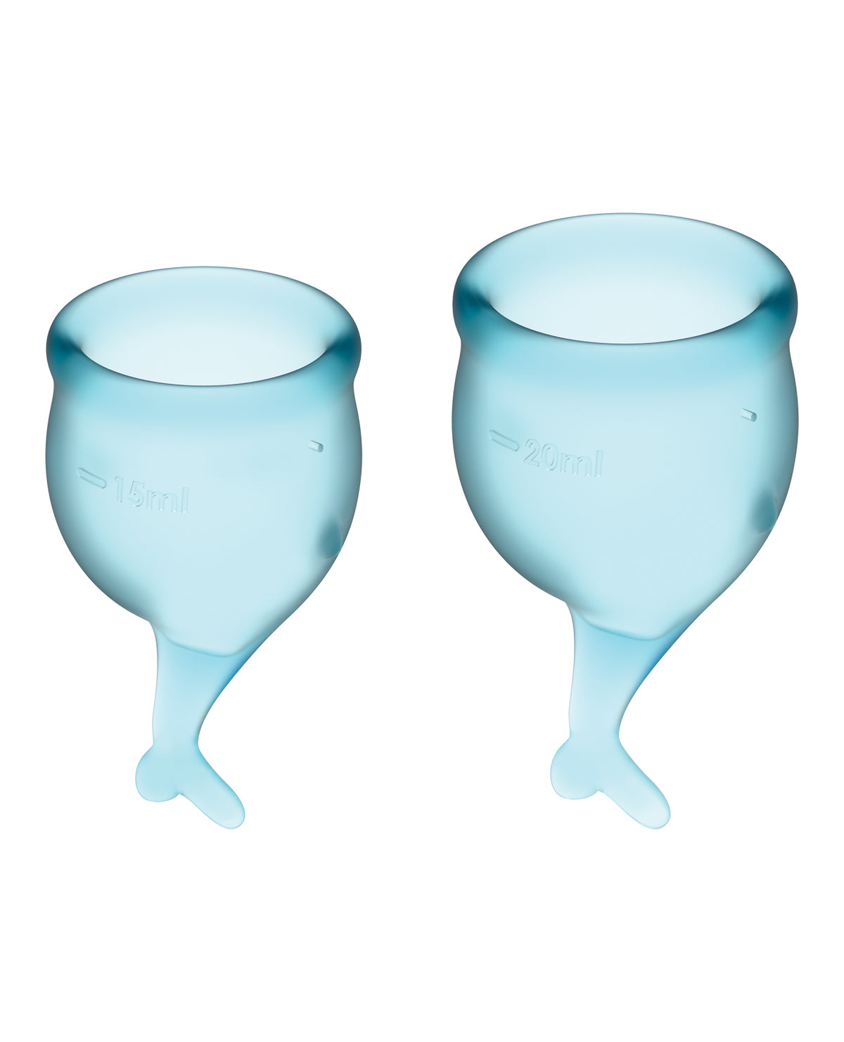 The Soft Hum Satisfyer Feel Secure Menstrual Cup - Light Blue