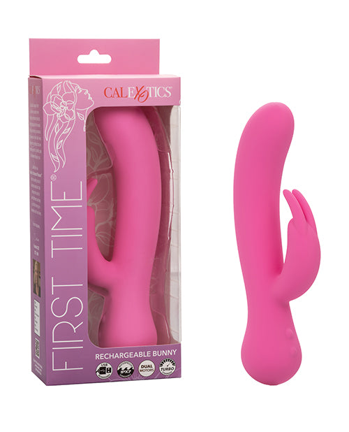 The Soft Hum First Time Rechargeable Rabbit Vibrator - Pink