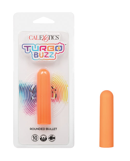 The Soft Hum Turbo Buzz Rounded Bullet Stimulator - Orange
