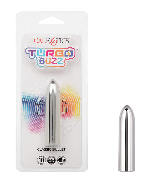 The Soft Hum Turbo Buzz Classic Bullet Stimulator - Silver