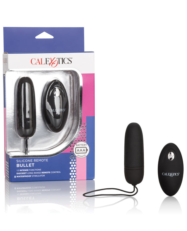 The Soft Hum Silicone Remote Bullet - Black