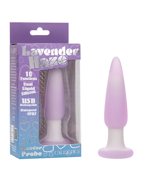 The Soft Hum Lavender Haze Slender Anal Probe - Lavender/White