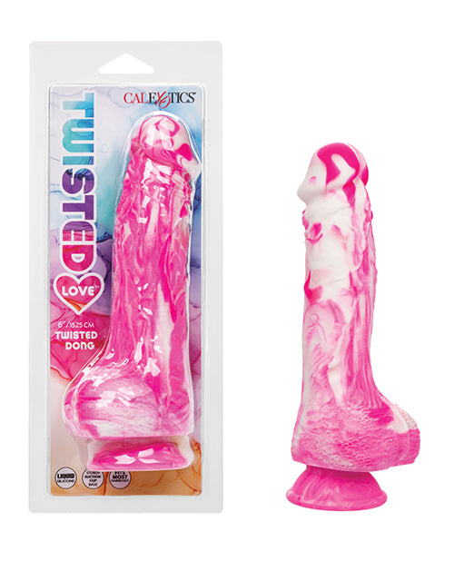 The Soft Hum Twisted Love Twisted Silicone Dong - Pink