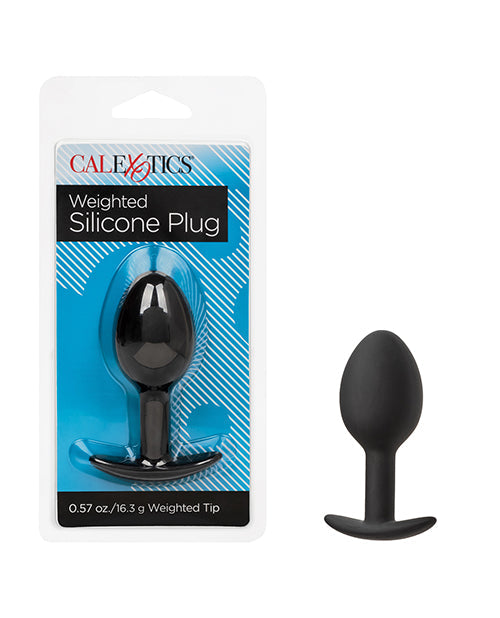 The Soft Hum Weighted Silicone Anal Plug - Black