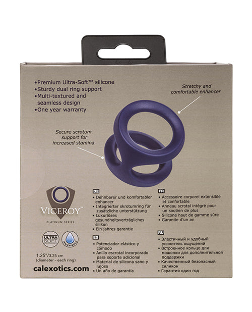 The Soft Hum Viceroy Dual Ring - Blue