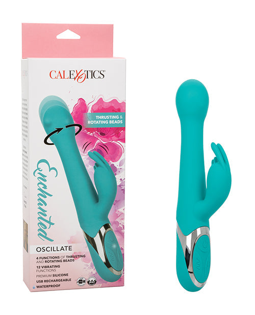 The Soft Hum Enchanted Oscillate Vibrator - Turquoise Blue