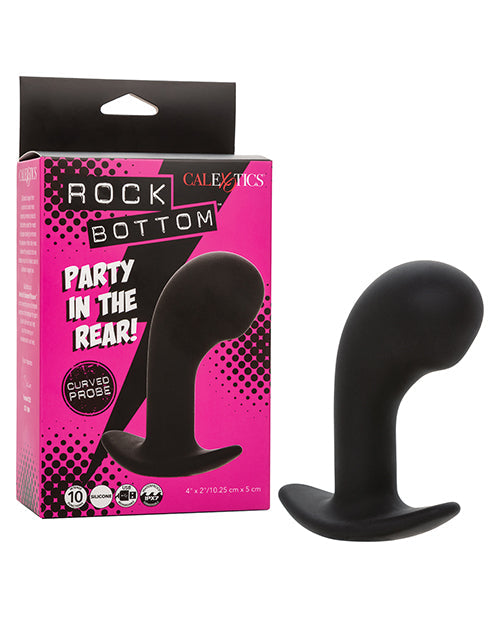 The Soft Hum Rock Bottom Curved Prostate Probe - Black