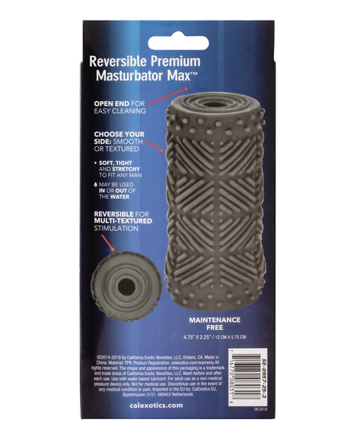The Soft Hum Apollo Max Reversible Premium Masturbator - Grey - Image 2