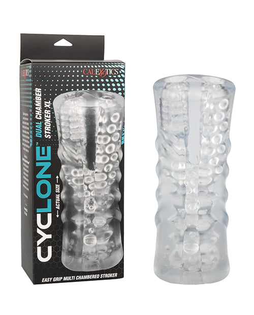 The Soft Hum Cyclone Dual Chamber Stroker XL - Clear