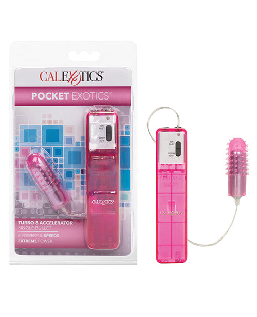 The Soft Hum Pocket Exotics Turbo 8 Accelerator Single Bullet - Pink