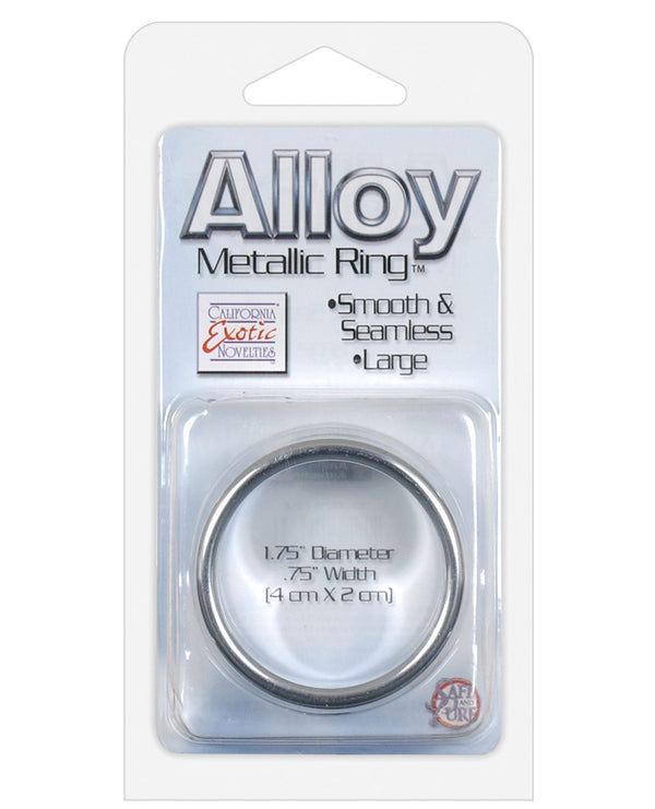 Alloy Metallic Ring - Large Silver