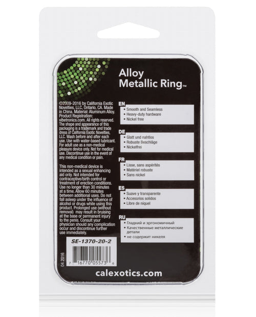 Alloy Metallic Ring - Large Silver (2)