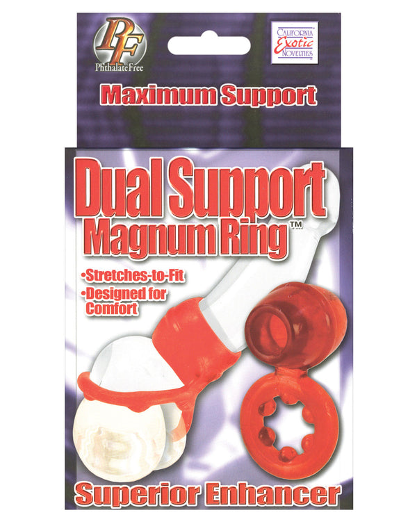 The Soft Hum Dual Support Magnum Ring - Red
