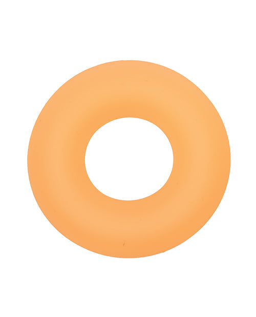 The Soft Hum Alpha Liquid Silicone Glow in the Dark Prolong Cock Ring - Medium - Image 2