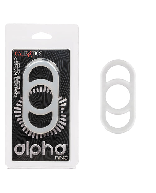 The Soft Hum Alpha Liquid Silicone Commander Cock Ring - Natural