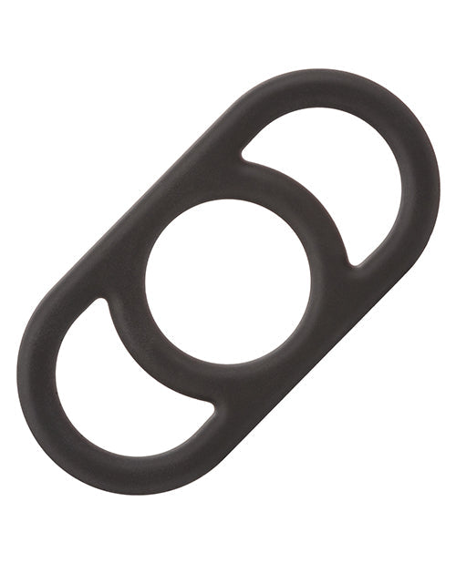 The Soft Hum Alpha Liquid Silicone Commander Cock Ring - Black - Image 2