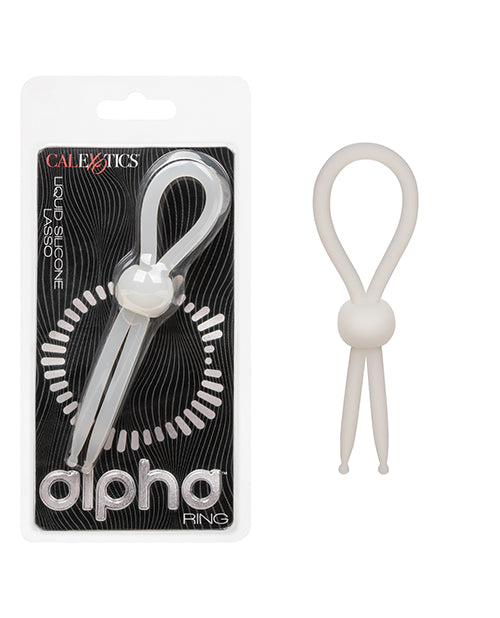 The Soft Hum Alpha Liquid Silicone Lasso Cock Ring - Natural
