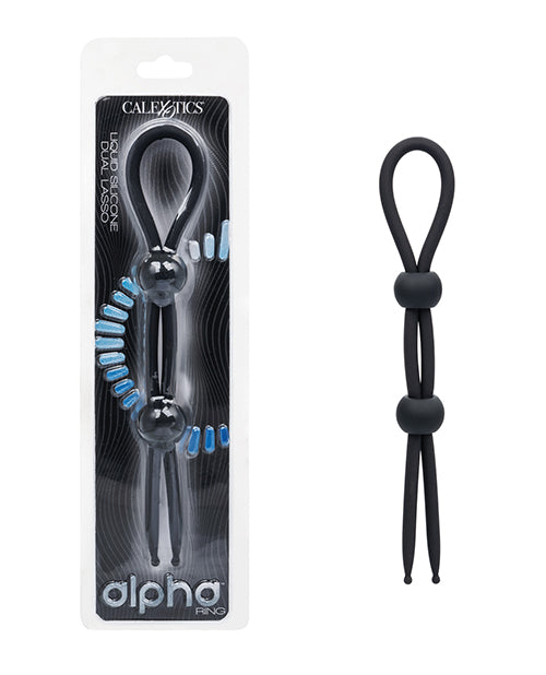Alpha Liquid Silicone Dual Lasso - Black (2)