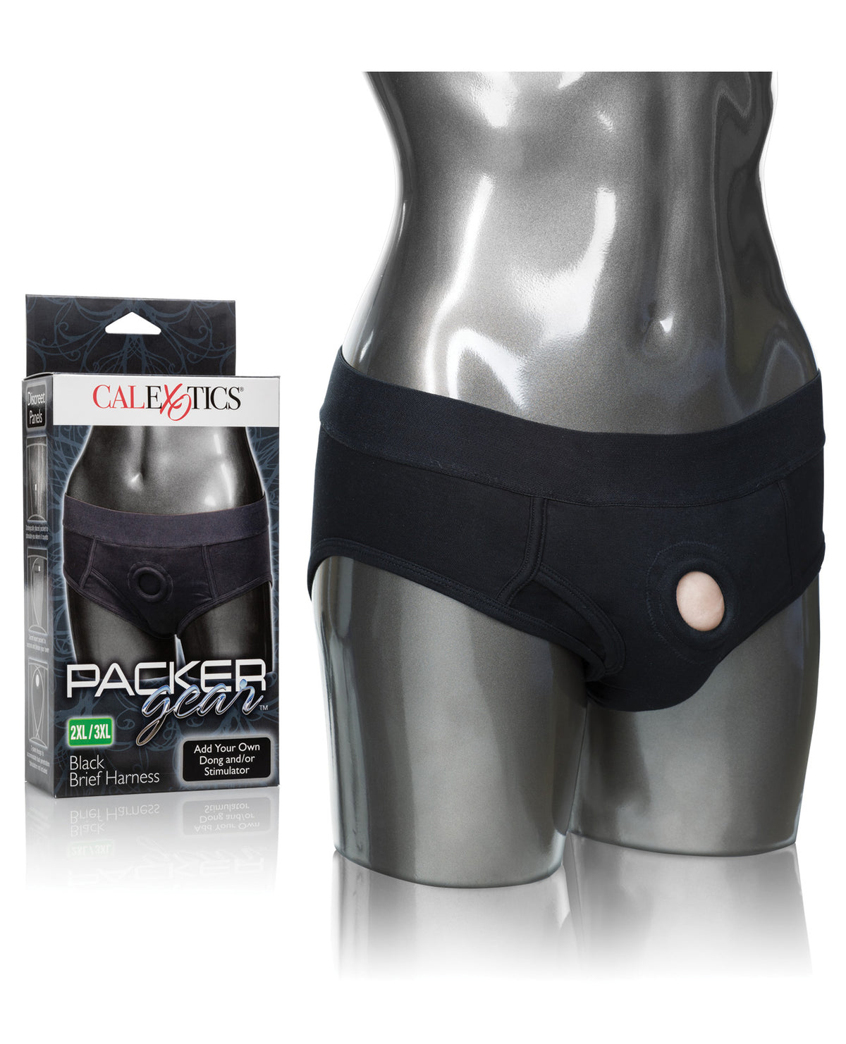 The Soft Hum Packer Gear Brief Harness 2XL/3XL - Black