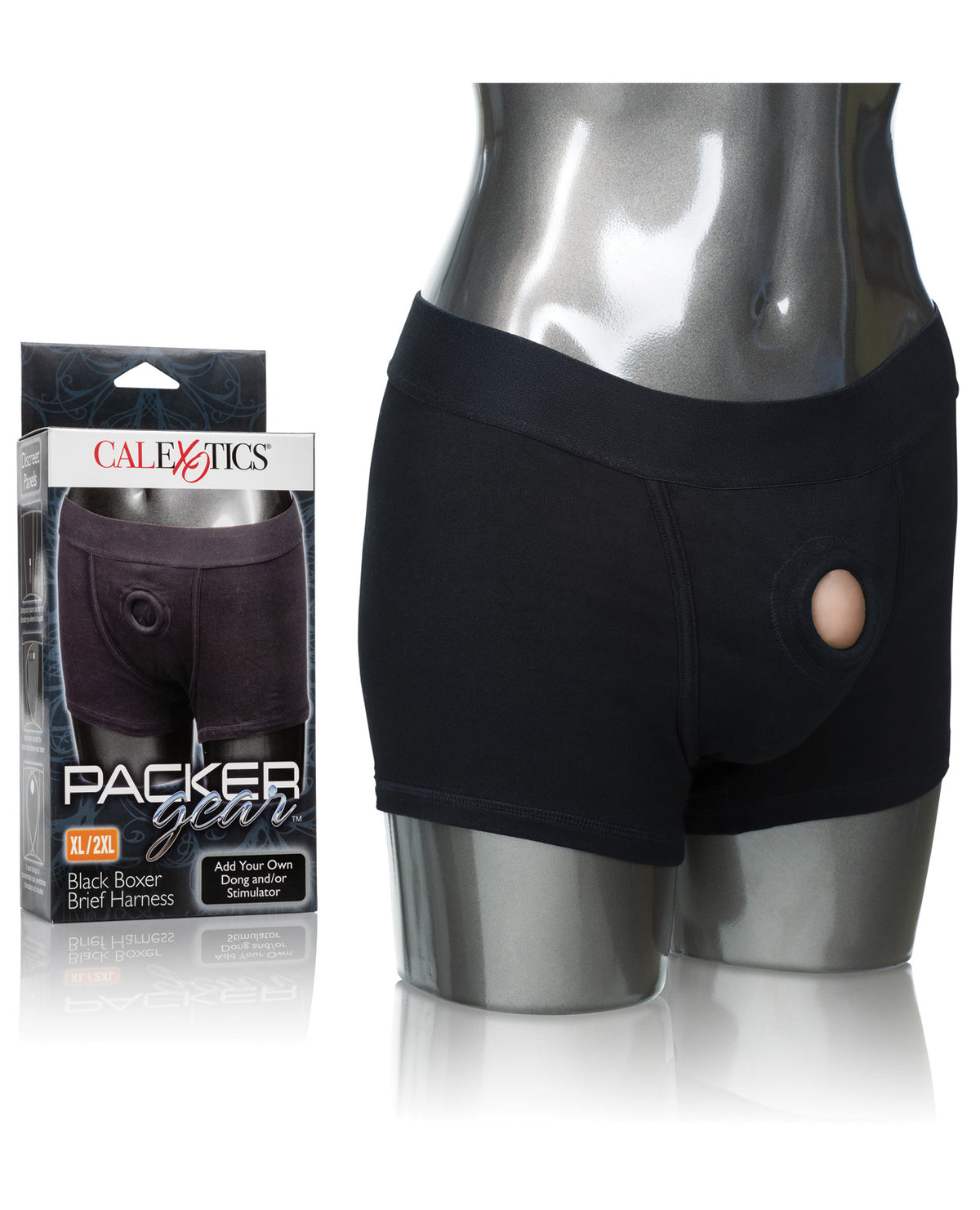 The Soft Hum Packer Gear Boxer Brief Harness XL/2XL - Black