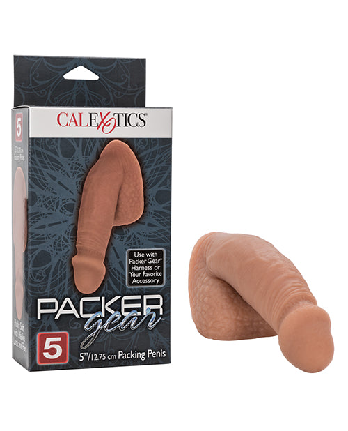 The Soft Hum Packer Gear 5" Packing Penis - Brown