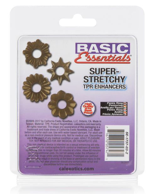 The Soft Hum Basic Essentials Rings - Smoke Set of 4 - Image 2