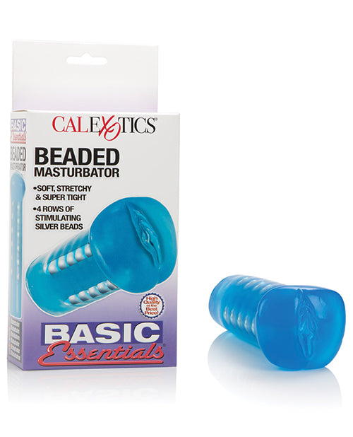 The Soft Hum Basic Essentials Beaded Masturbator - Blue