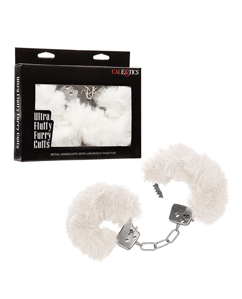 The Soft Hum Ultra Fluffy Furry Cuffs - White