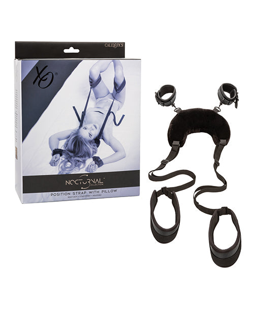 The Soft Hum Nocturnal Collection Position Strap w/Pillow - Black