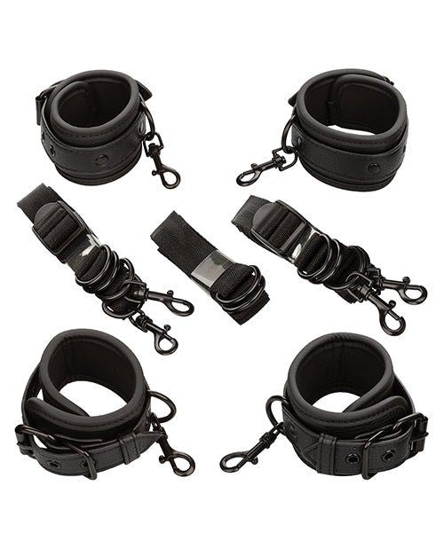The Soft Hum Nocturnal Collection Adjustable Bed Restraints - Black