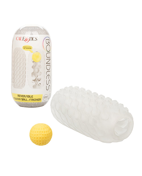 The Soft Hum Boundless Reversible Squishy Ball Stroker - Yellow