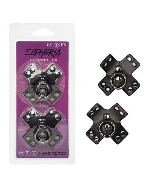 The Soft Hum Euphoria Collection O-Ring Pasties - Black O/S