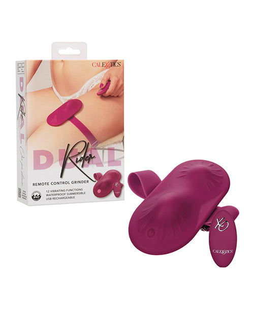 The Soft Hum Dual Rider Remote Control Grinder - Magenta