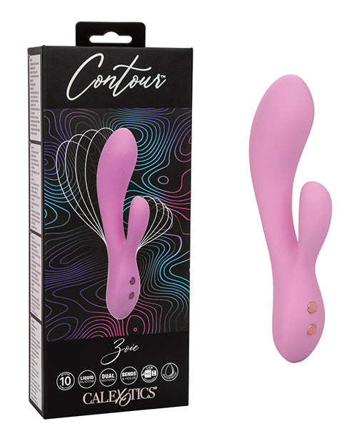 The Soft Hum Contour Zoie Flexible Dual Massager - Pink