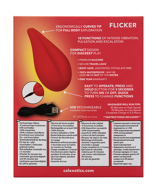 The Soft Hum Red Hot Flicker - Red