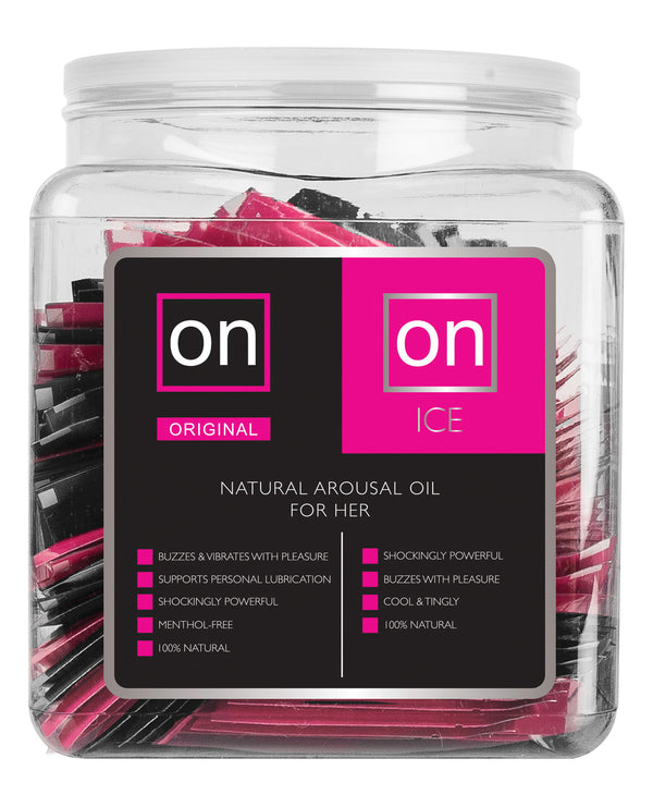 The Soft Hum ON for Her Arousal Gel Single Use Ampule Tub - Original &amp; Ice Tub of 75