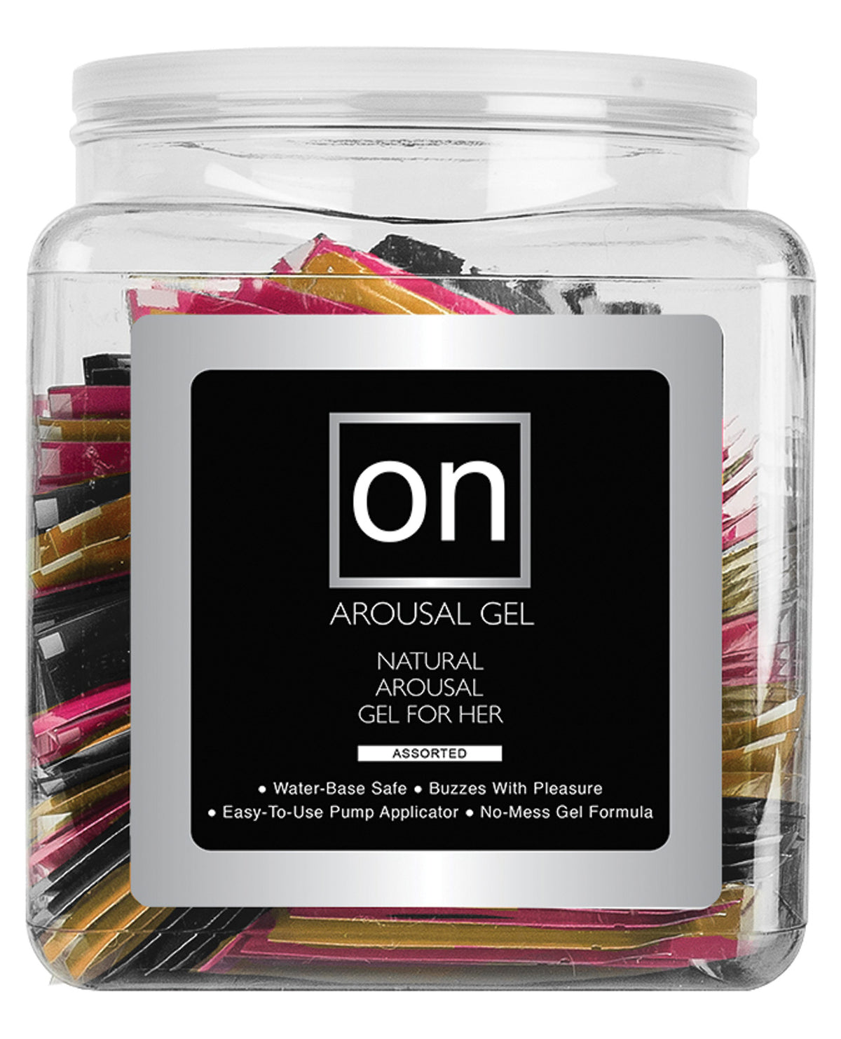 The Soft Hum On for Her Arousal Gel Single Use Packet Tub - Asst. Flavor