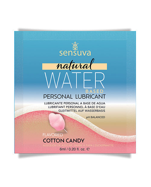 The Soft Hum Sensuva Natural Water Based Personal Lubricant Single Use Packet - 6 ml Cotton Candy