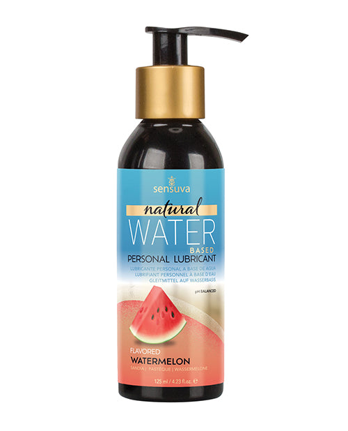 The Soft Hum Sensuva Natural Water Based Personal Lubricant - 4 oz Watermelon